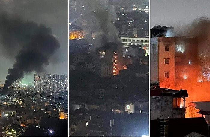 Cháy Chung cư mini 9 tầng